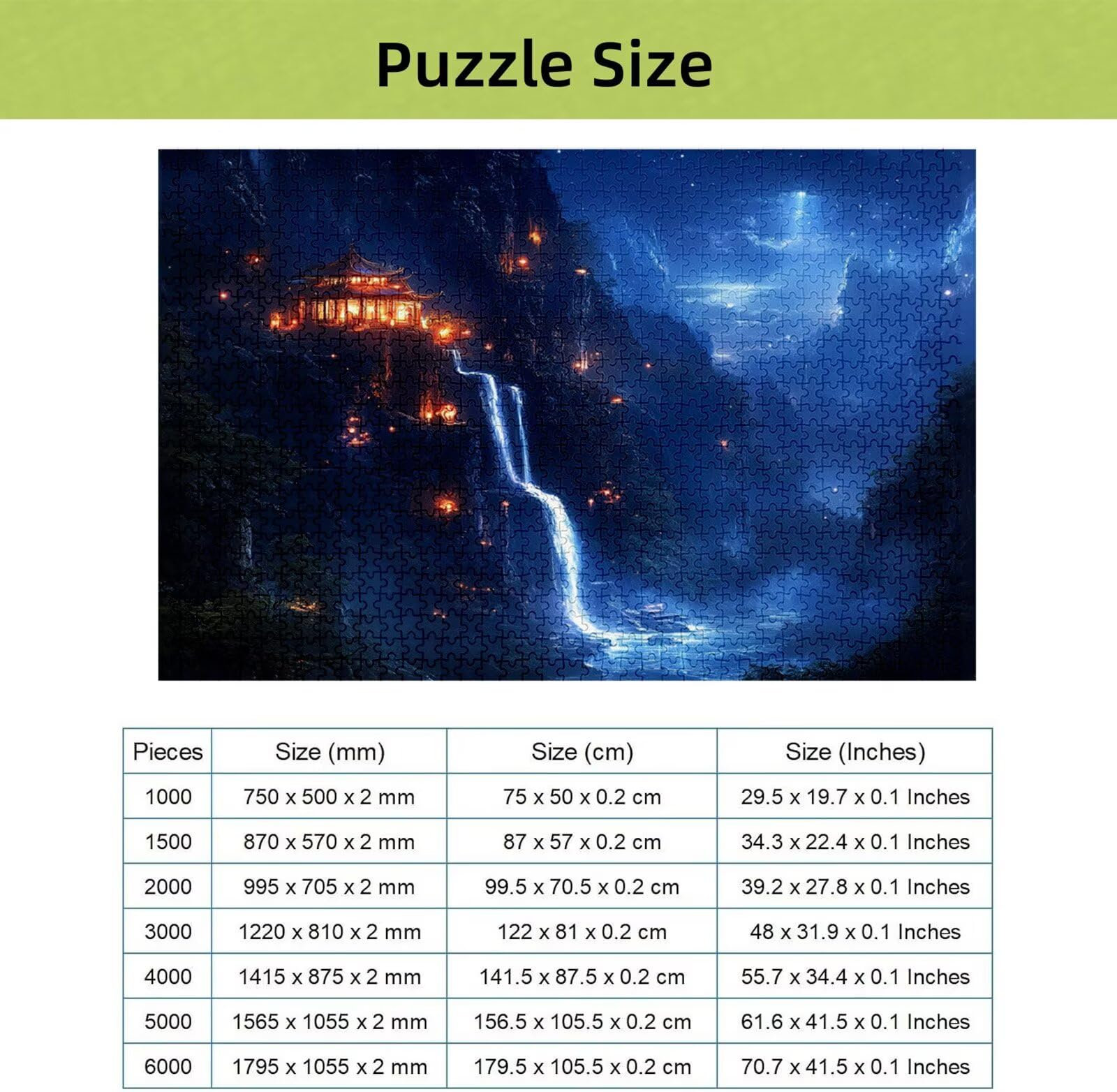 Puzzle 4000 Pièces Rêve, Puzzle 4000 Pièces Adultes et Enfants, Puzzles Bois avec Une Boîte d'emballage Exquise, Jeu Éducatif Puzzles Automne, Noël Decoration Maison, Cadeau Femme, Cadeau Homme H-1718