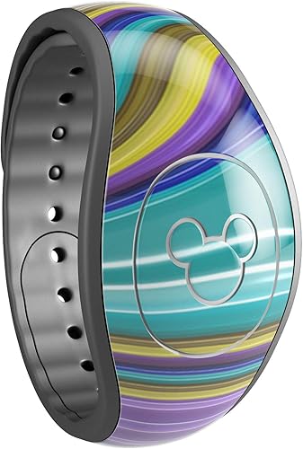 Miniatura 3 de Design Skinz Calcomanía de ágata de mármol y animal, resistente a los arañazos, compatible con Disney MagicBand+ (banda mágica no incluida)