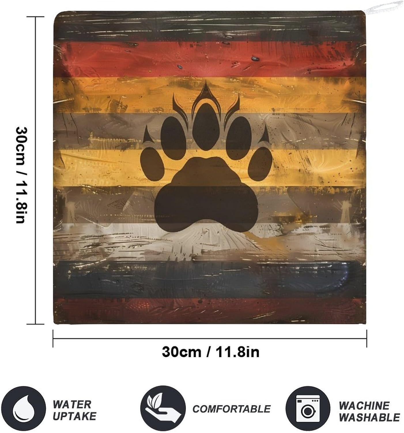 Bear Gay Pride Flag Hand Towels for Bathroom Kitchen Towels Small Towel Handkerchiefs with Hanging Loop 4PCS