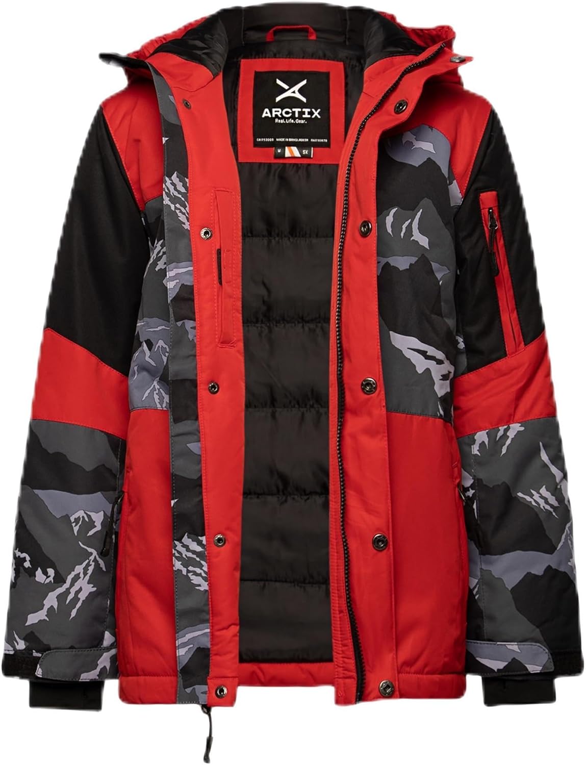 Kids Camo Spruce Insulated Winter Jacket
