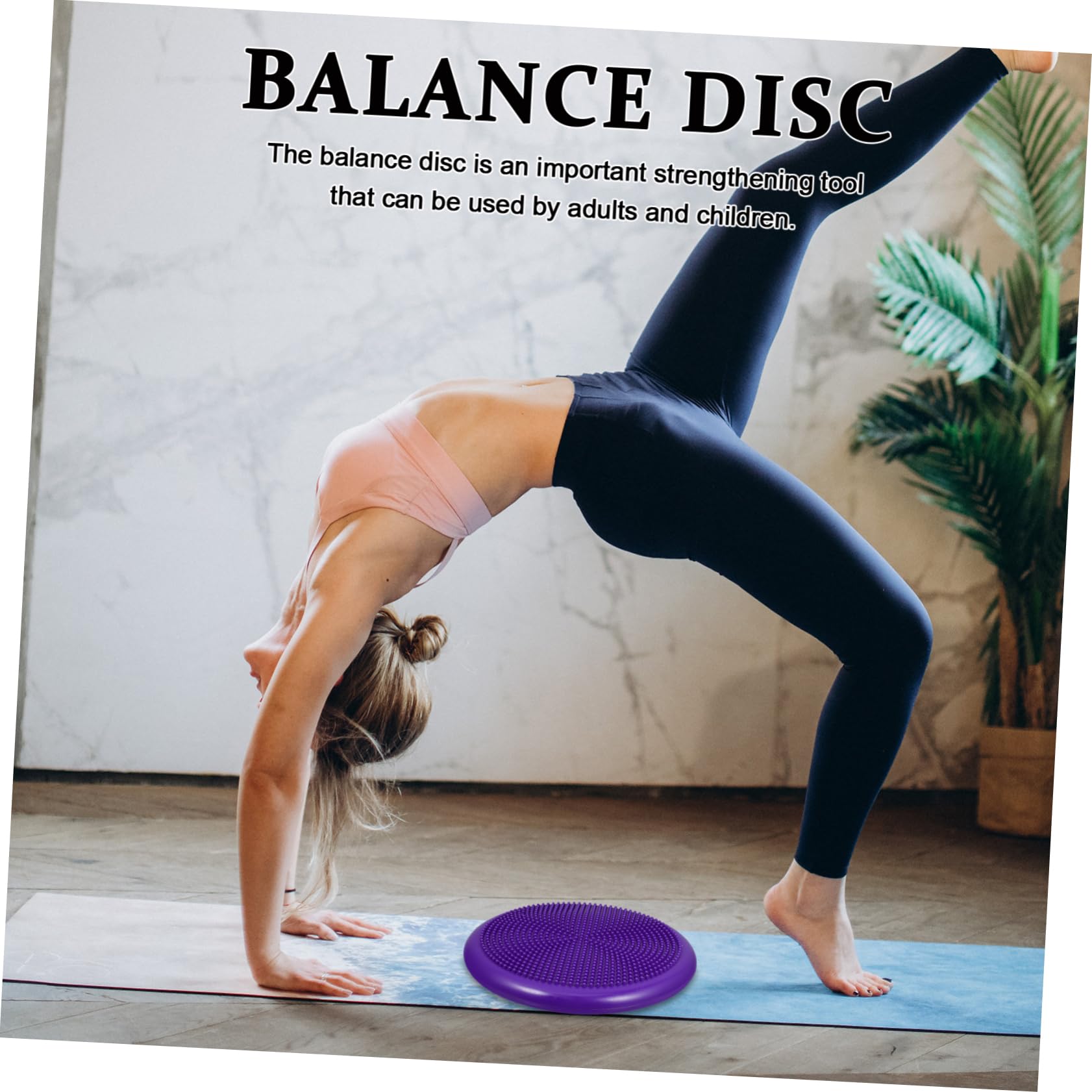 Cuscino di Equilibrio Gonfiabile in Pvc, Disco Oscillante | Extra Spesso, Pompa Manuale Inclusa, per Ragazzo Ragazza e Allenamento Posturale