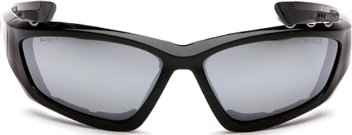 Vista 16 de Pyramex Safety Gafas de seguridad Accurist, color negro, lente antivaho gris