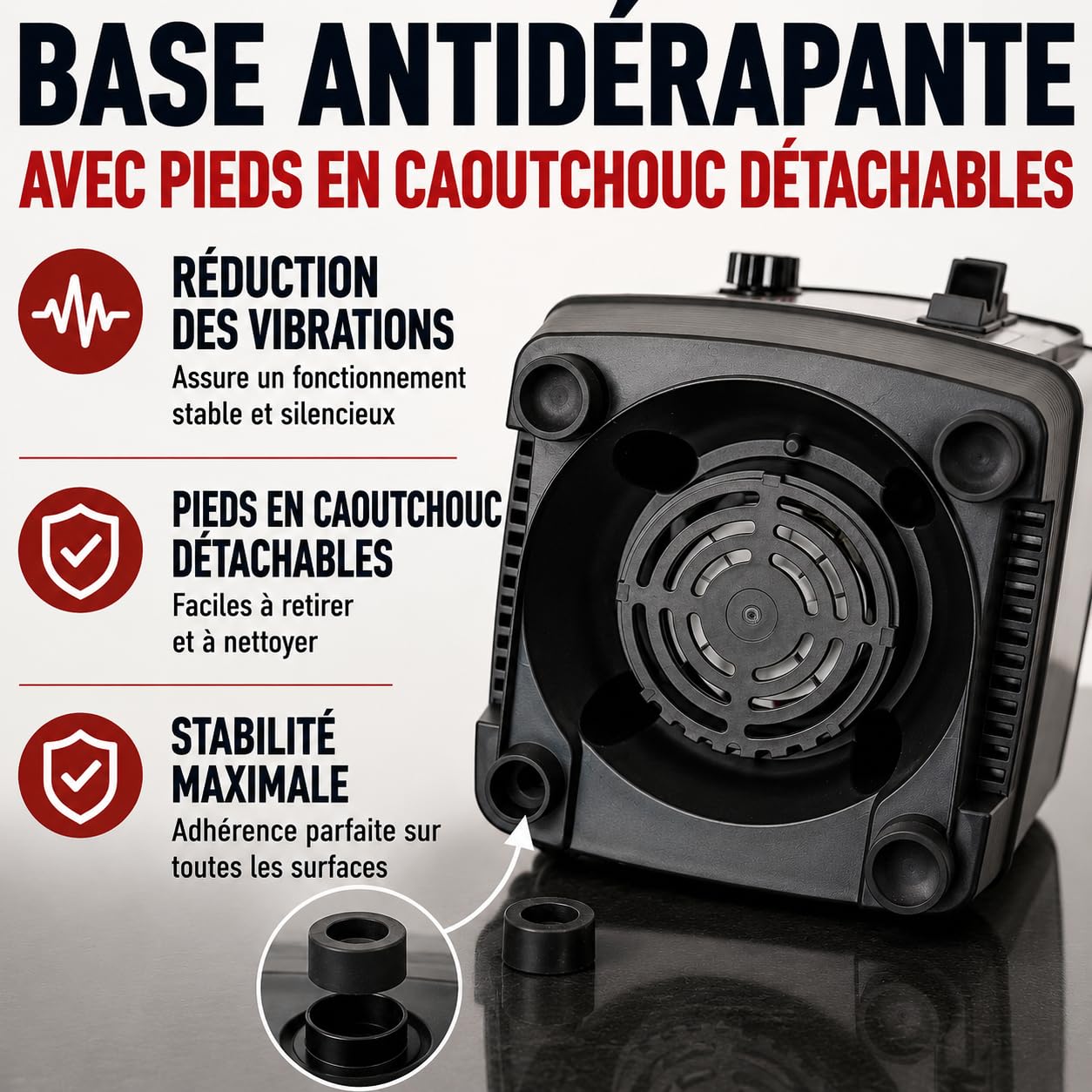 Swiss Line - Batidora profesional de 2,0 L, batidora multifunción con cuenco graduado, cuchillas inox, ajuste de velocidad y pulso, para batidos, salsas, purés, sopas frías y helado picado