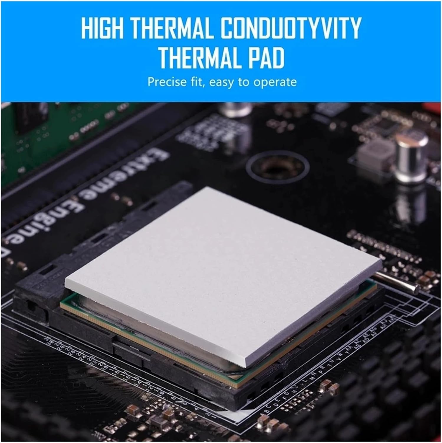 21W GPU CPU Radiator Thermal Pad 120X20mm(Thickness 1.25mm)