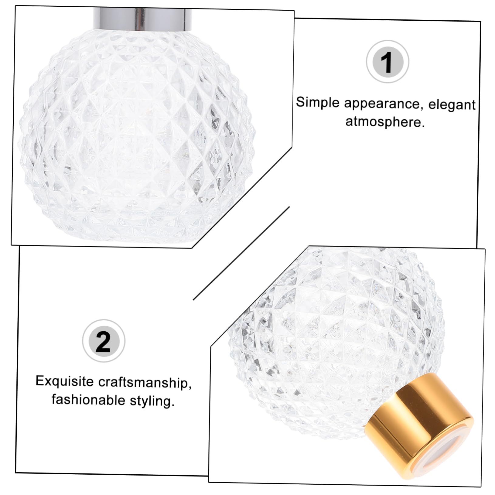 FRCOLOR 6stücke Leere Glasflakons Für Parfüm Und Essenzen Wiederverwendbar Mit Sprühkopf Zur Aufbewahrung Von Ätherischen Ölen Und Flüssigkeiten