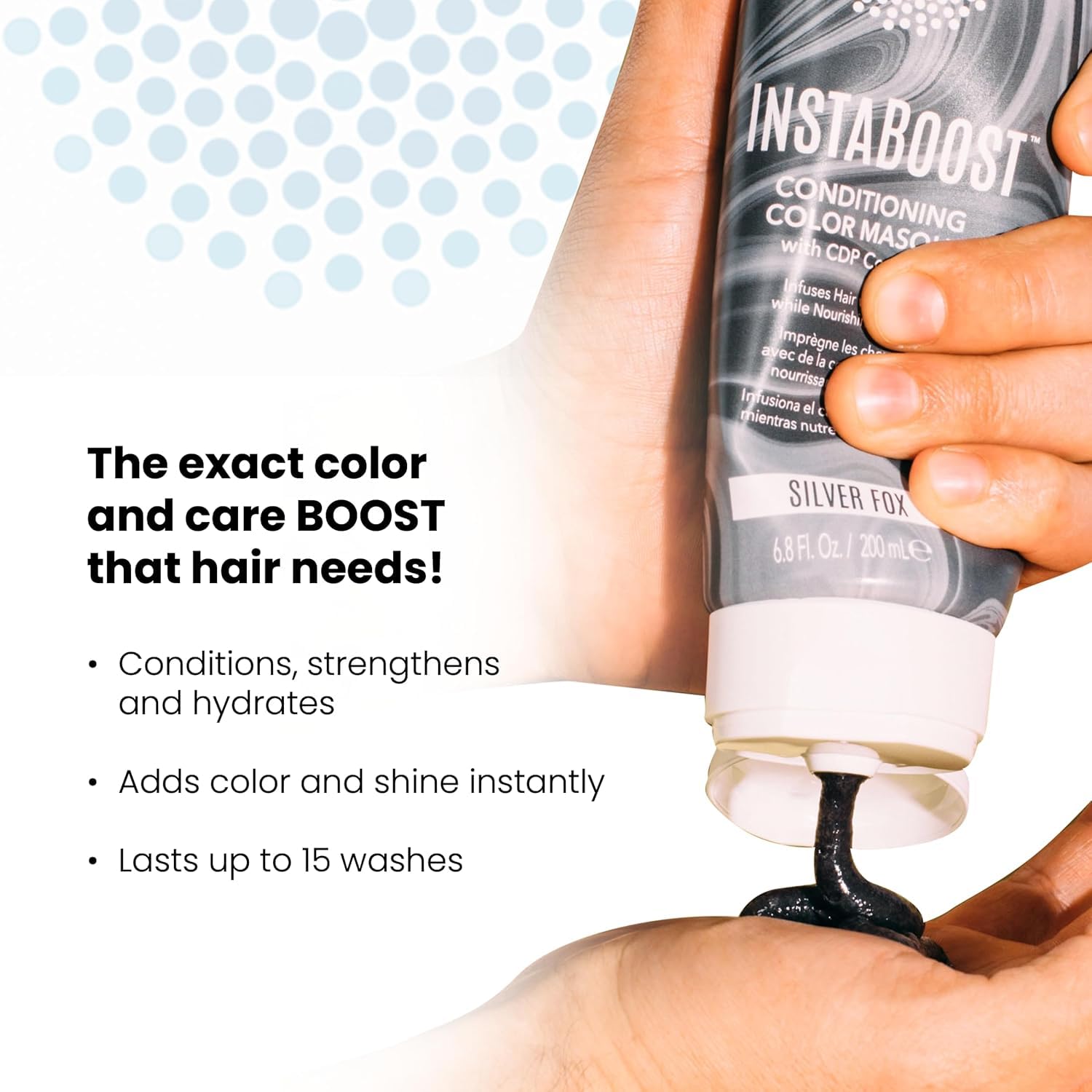 Aloxxi Instaboost - Balsamo maschera colorante argento, 200 ml