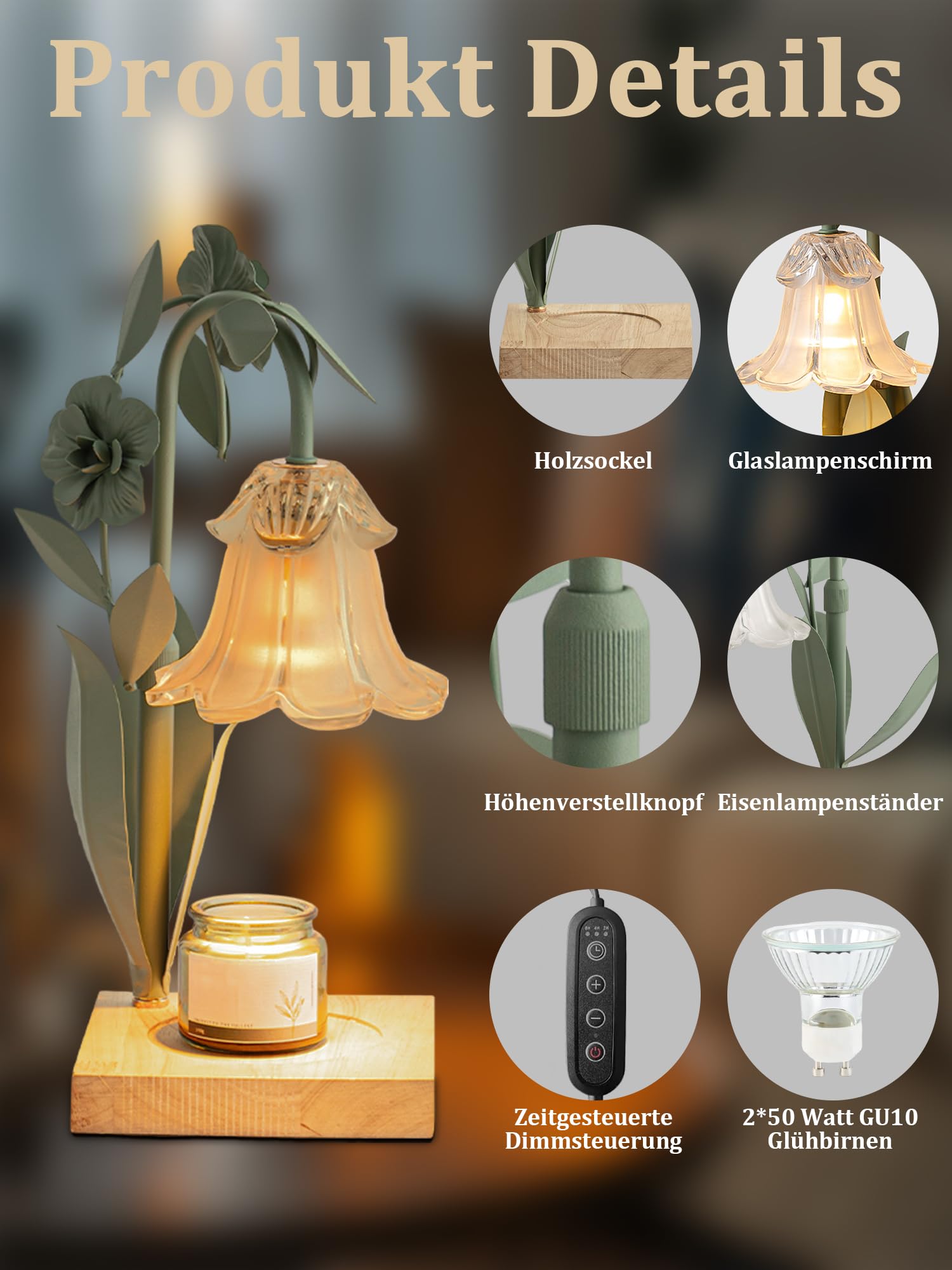 Woodbridge Geurlamp Large Black & Gold - Geur en zeepshop