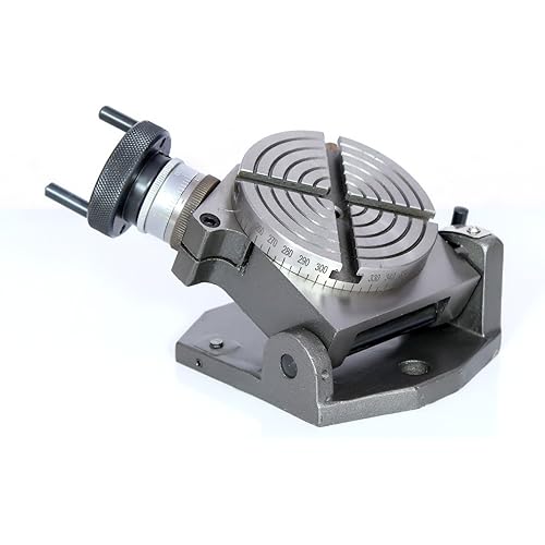 Assorts 4" Inches (100 mm) 4 slots Tilting Rotary Table for Milling Machines