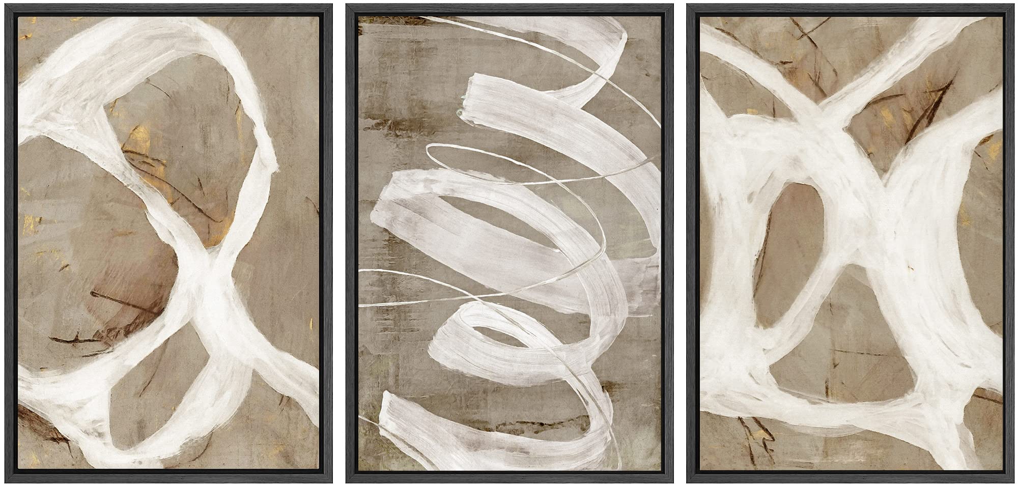 SIGNWIN Framed Canvas Print Wall Art Set Coastal Serenity Abstract Seaside Illustrations Modern Art Decorative Rustic Calm/Zen for Living Room, Bedroom, Office - 24"x36"x3 Natural — view 62