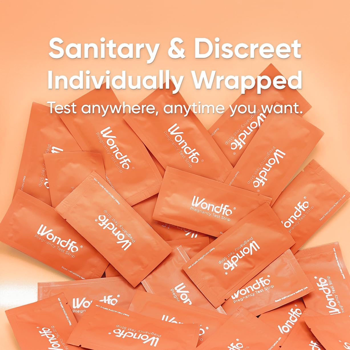 Wondfo Pregnancy Test Strips - 25 Pack Early Result Pregnancy Test Highly Sensitive Fast Home Self-checking Kit,Clear HCG Results,Détection de Grossesse - Image 5