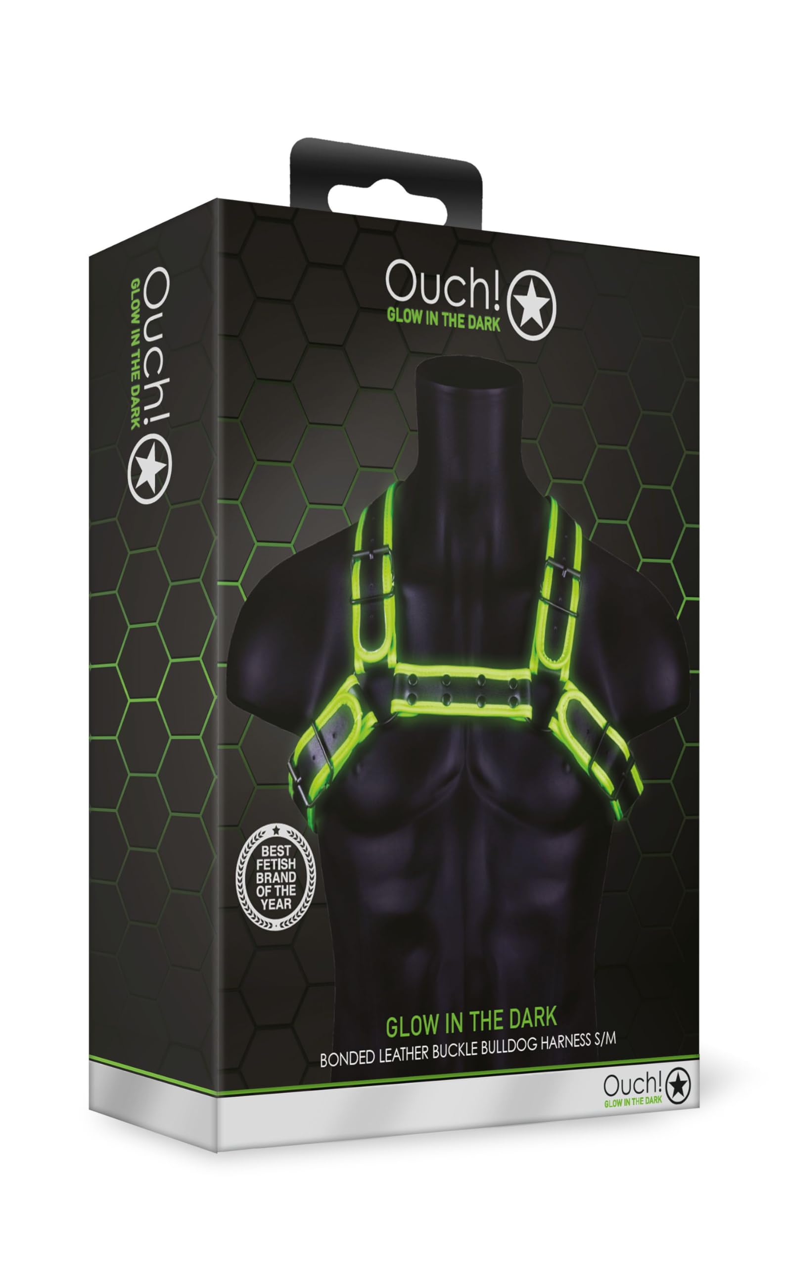 OUCH! - ARNÉS PARA EL PECHO - GLOW IN THE DARK