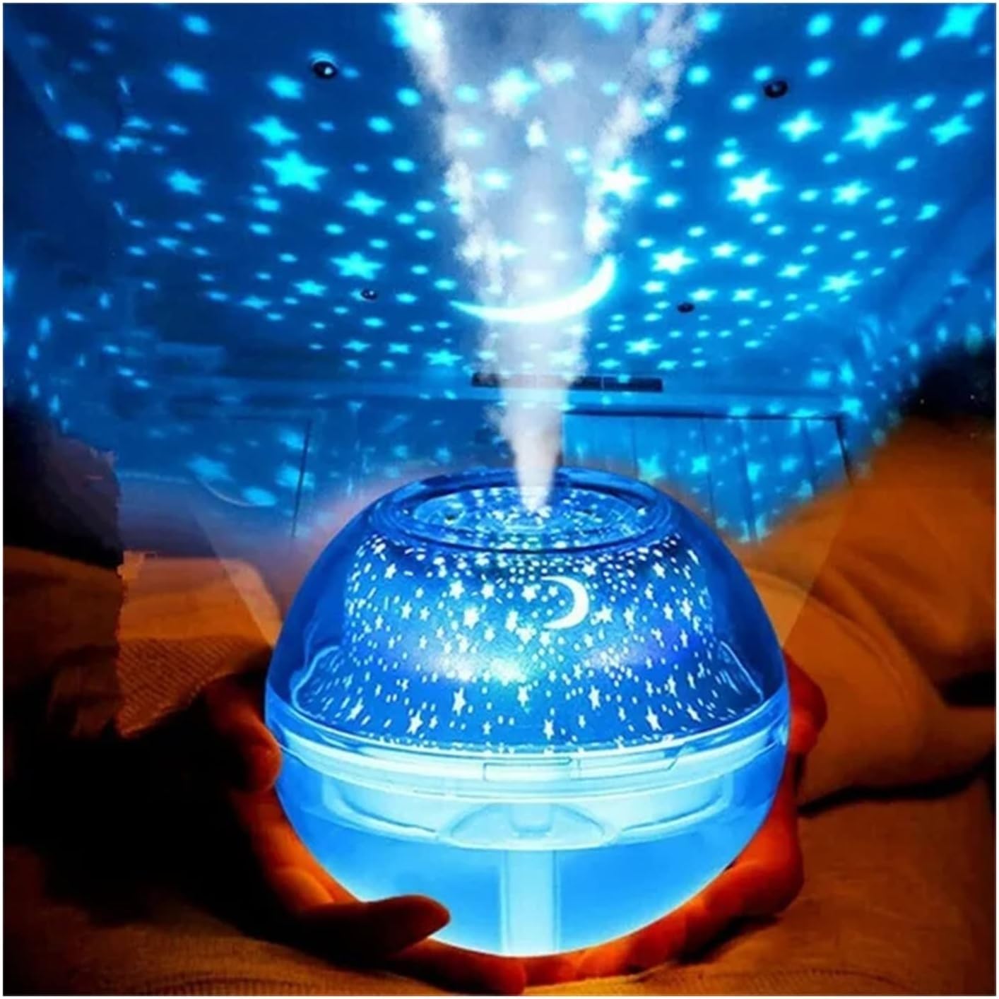 Do użytku domowego Nawilżacze 500mL ultradźwiękowy nawilżacz wyciszony Nano Mist rozpylacz zapachów LED gwiazda niebo projekcja lampka nocna nawilżacze do sypialni