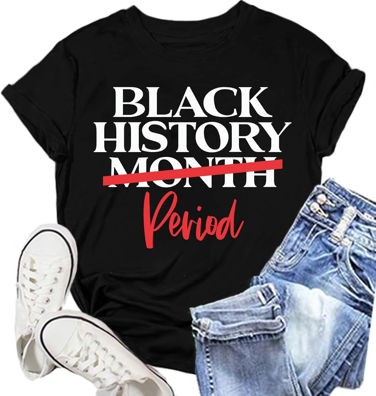 Black History Shirt for Women Black History Month T-Shirt African-American Tee Shirts