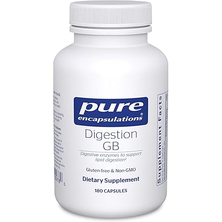 Pure Encapsulations Digestion GB | Digestive Enzyme Supplement to Support Gall Bladder and Digestion of Carbohydrates and Protein* | 180 Capsules