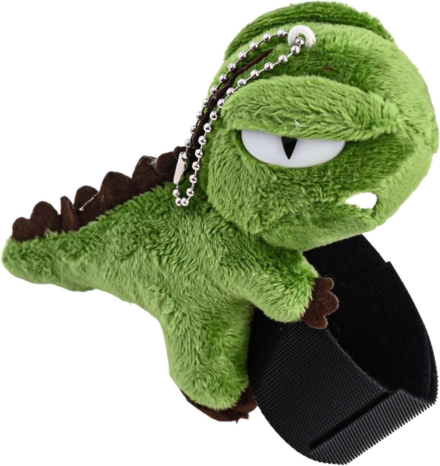 Stuffed Animal Bike Accessory – Plush Dinosaur Pendant Decor for Bicycle Handlebar, Scooter & Motorcycle – PP Cotton Cycling Toy Ornament(Green)