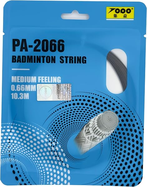 高反発0.66mmバドミントン ストリング10m 単張PA-2066バドミントン ガット、初級者、中級者のプレイヤーに のガット - 5