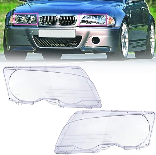 Miniatura 2 de Cubierta para lente de faro delantero, transparente, E46, 2 puertas, serie 3, Coupe, 98-01, 1 par