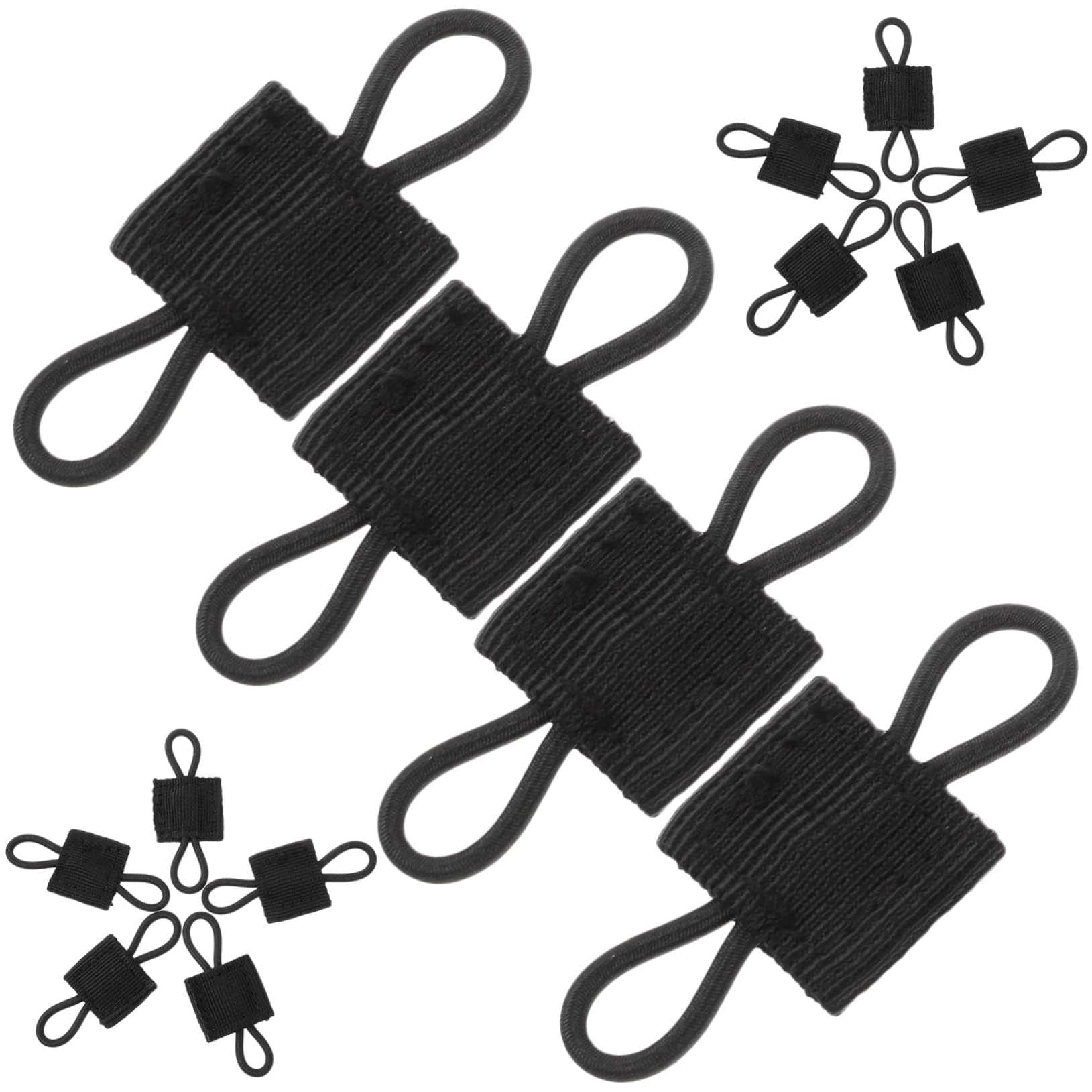 Toyvian Fibbia per Fissaggio delle Cuffie. Clip Fissaggio Esterno Dispositivo di Fissaggio del Fissaggio in Nylon Chiusure A Cinghia Nero