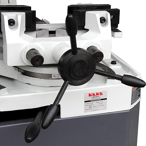 Miniatura 5 de Kaka CS-12 Sierra fría manual resistente, diámetro de hoja de 12 pulgadas, sierra circular de doble velocidad, estructura de doble abrazadera,