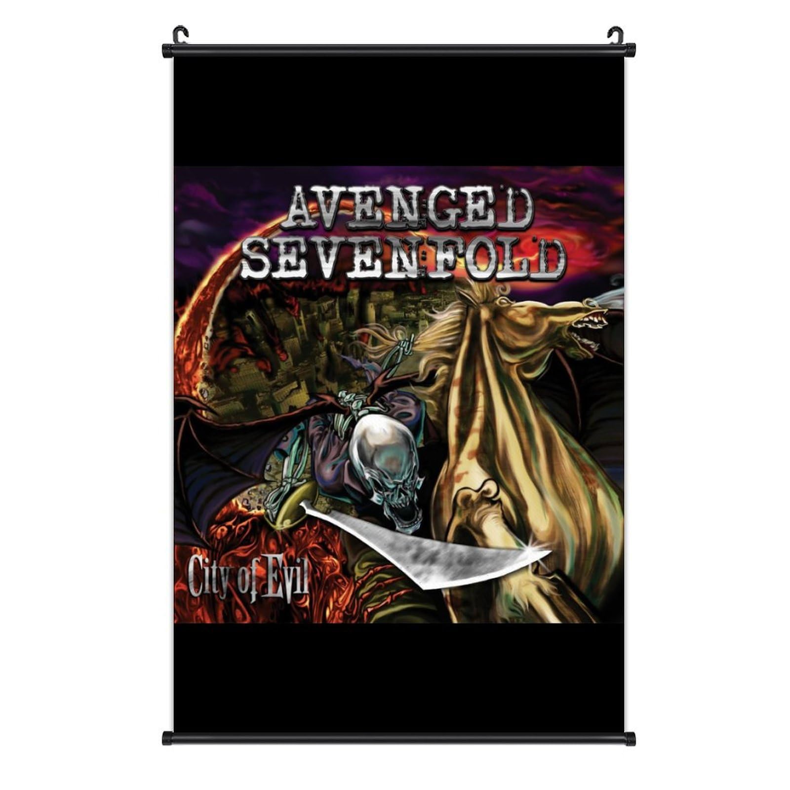 Poster Avenged Sevenfold 30x45 Cm - Impression Toile Vintage, Décoration Murale Salon, Chambre, Sans Cadre