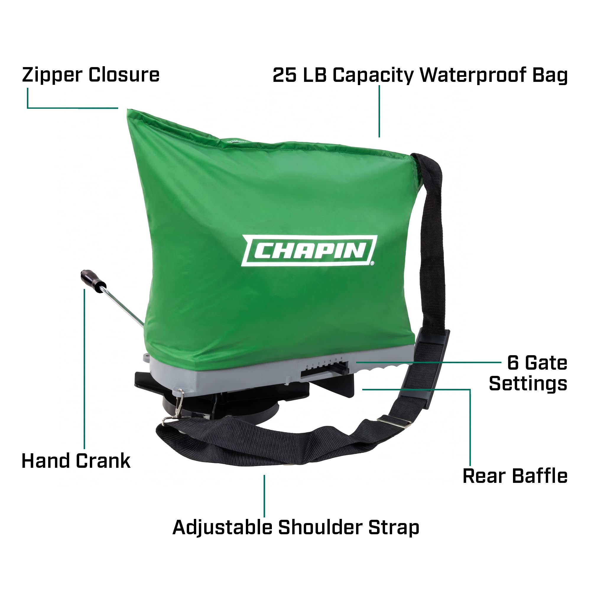 Amazon.com : Chapin 25lb Handheld Seed Spreader, Waterproof Design
