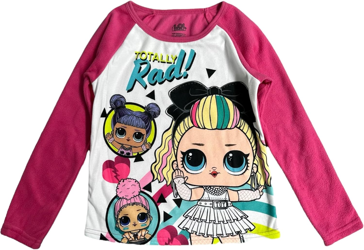 L.O.L. Surprise! Girls' Cozy Long Sleeve Pajama Set - Adorable 2-Piece Sleepwear for Little Fashionistas - Image 2