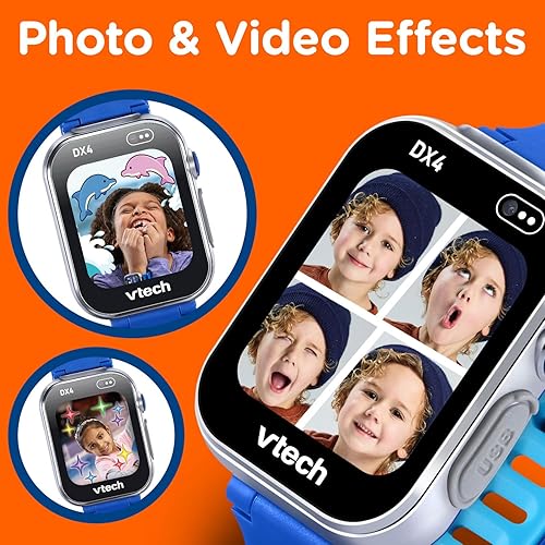 Miniatura 2 de VTech KidiZoom Smartwatch DX4, Azul Azul,Negro,Rosa,Morado,https://www.amazon.com/dp/undefined