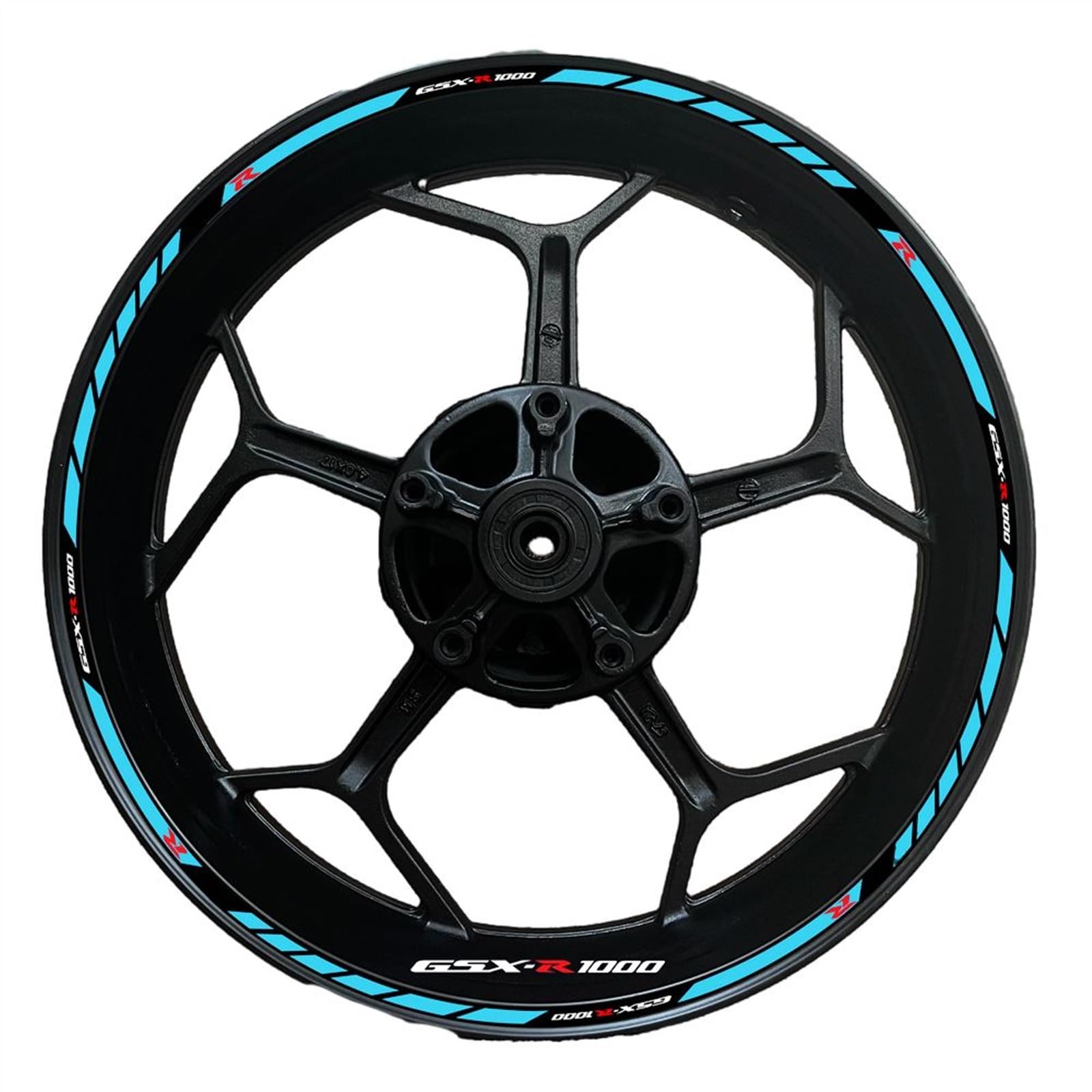 Applique for GSXR1000/R/1000R/S for S&uzuki Motorcycle Rim Decals for Gsx-r 1000 S Wheel Hub for Gsxr1000/R1000 Reflective Stickers(14)
