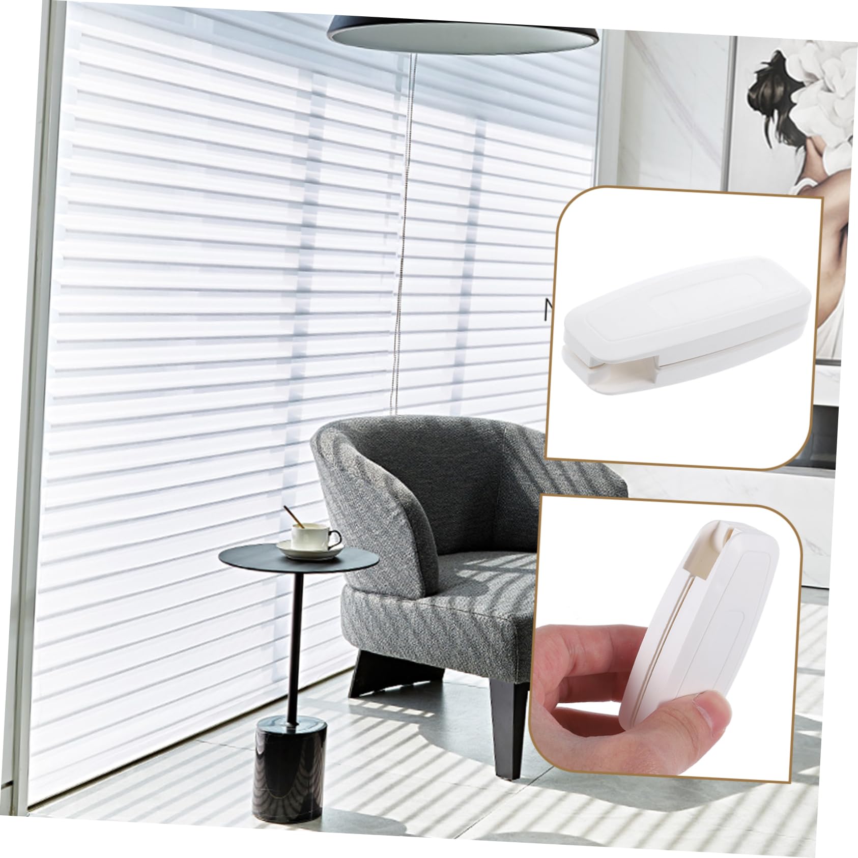 Juego De 6 Tiradores Inferiores Redondos Para Cortinas – Extremos Para Cuerda De Persianas – Peso De Plástico Para Cordón Vertical – Fácil Instalación (8x2.2x1.5 Cm)