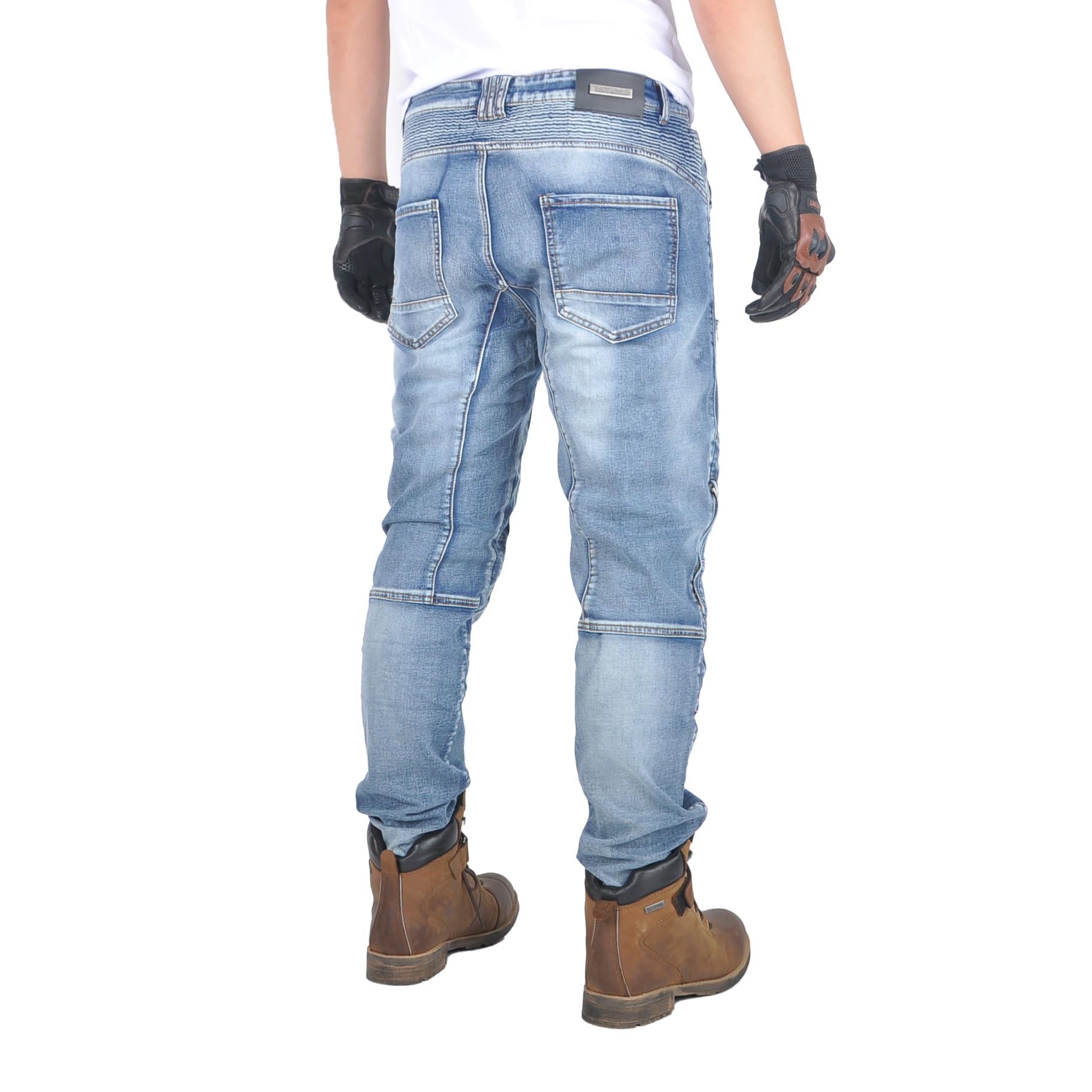 Pantaloni Moto Uomo/Donna, Jeans Moto in Aramide, Pantaloni da Moto con Protezioni,- Versione Invernali/Estivi