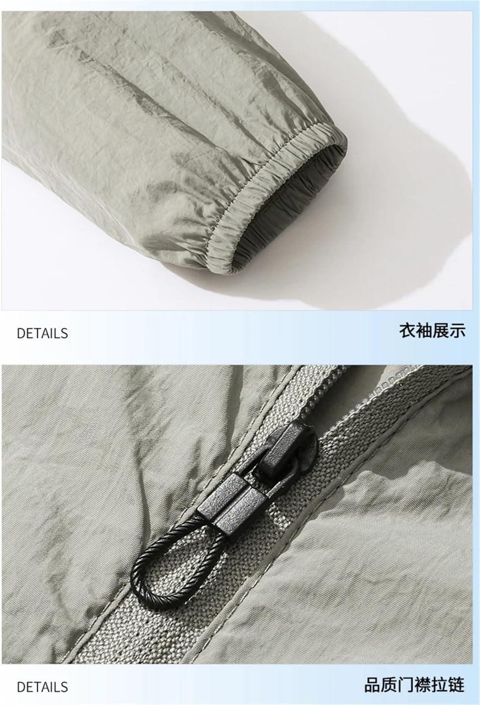 Men Casual Fishing Bike Zipper Jacket With Pocket Gym Running Outdoor Thin Jacket