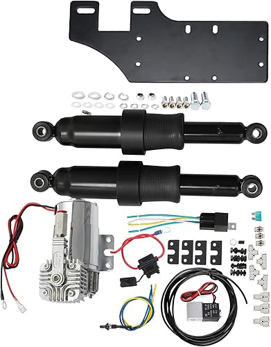 Vista 15 de TCT-MT - Kit de suspensión trasero Aire Rider + tanque de aire para Harley Touring 1994-2021 Road King FLHR Street Electra Glide FLHX FLHT Ultra Kit
