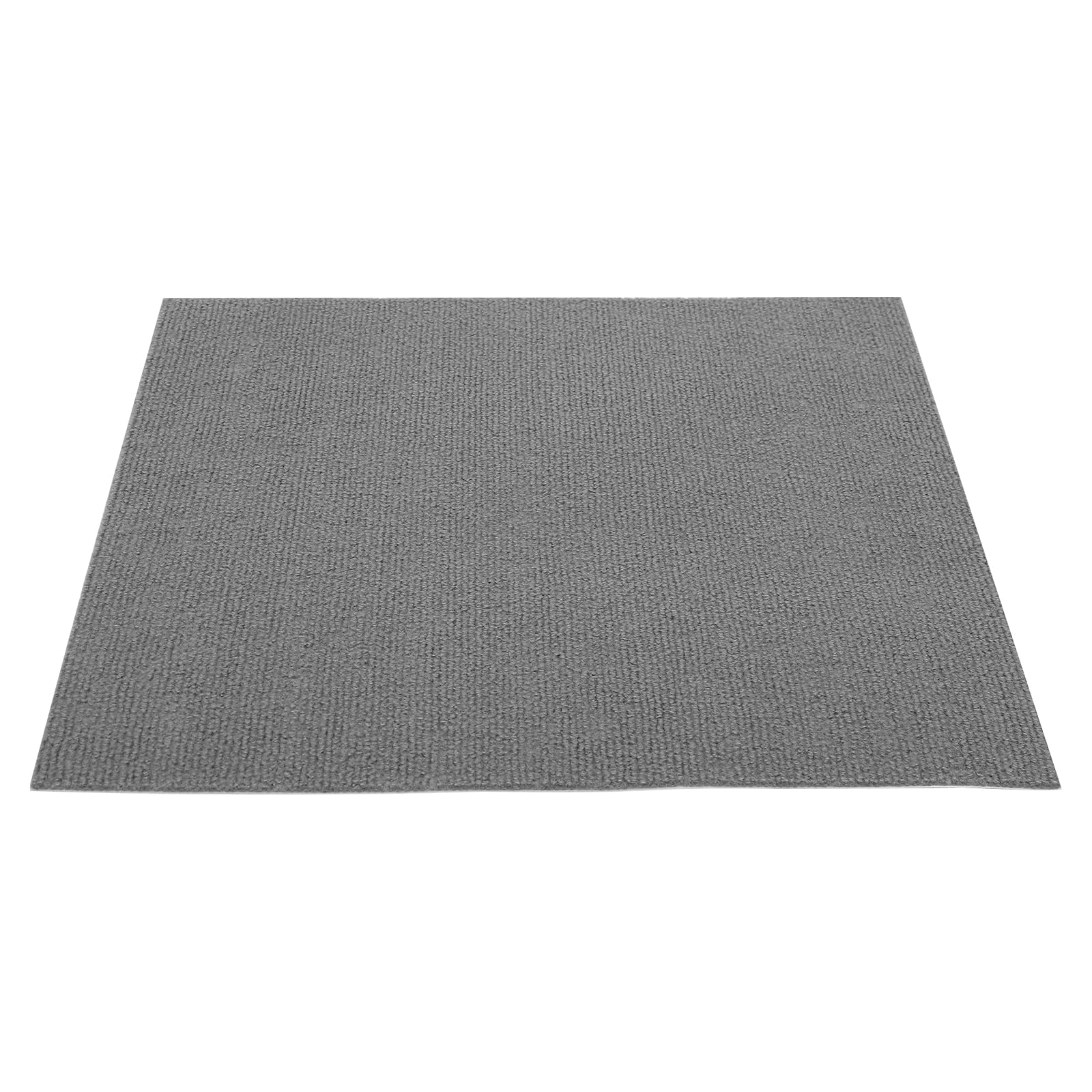 Lot de 20 dalles de moquette 50 x 50 cm - Revêtement de sol antidérapant pour la maison, le bureau, la salle de sport - Gris clair