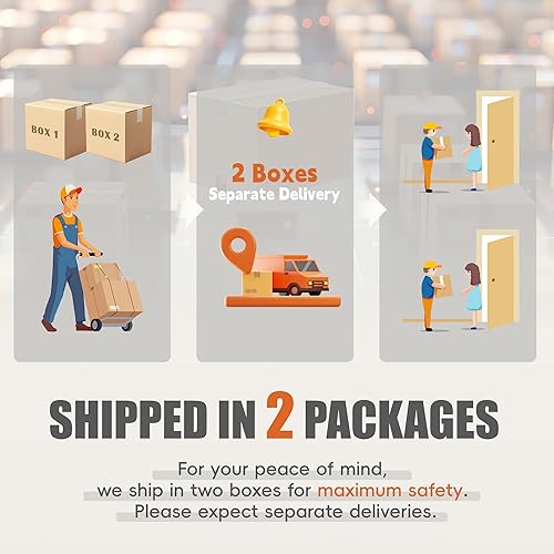 Miniatura 2 de YESHOMY - Mueble para TV con chimenea y puertas estilo granja con estante de exhibición abierto, consola multimedia de estilo granja con Gris