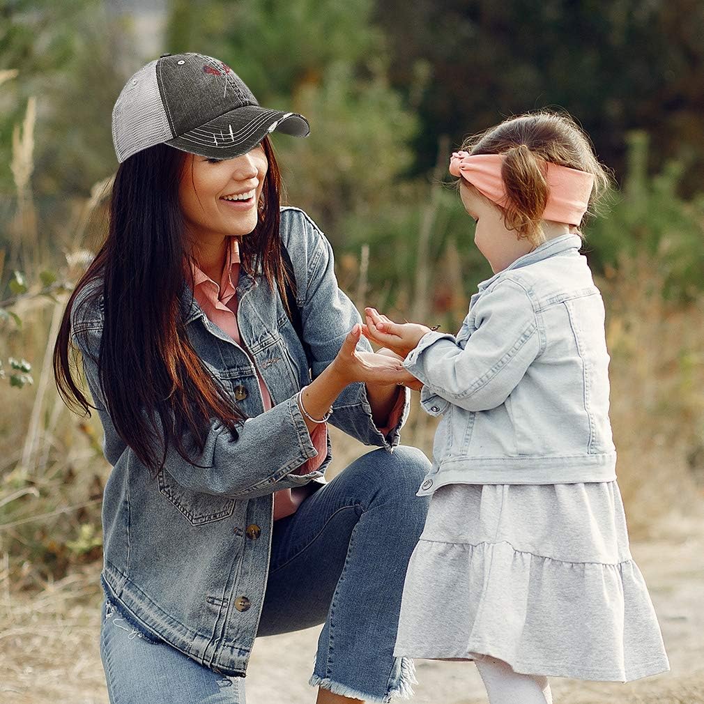 Custom Distressed Trucker Hat Lacrosse Sports D Embroidery for Men & Women