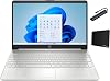 HP 15.6 FHD 1920 x 1080 Laptop, Intel Core i3-1115G4, 16GB RAM, 256GB SSD, Fingerprint Reader, Webcam, Wi-Fi, Windows 11 Home, Silver with Accessories