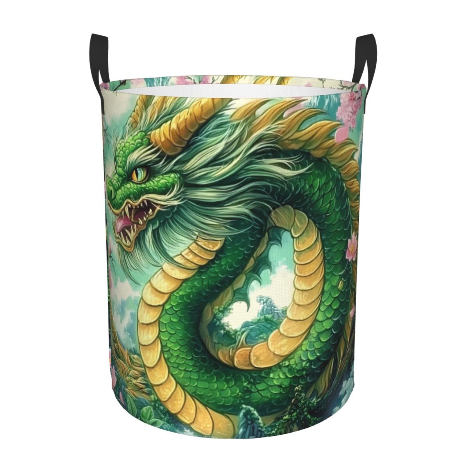 Panier à linge dragon pour chambre d'enfant et rangement de salle de bain