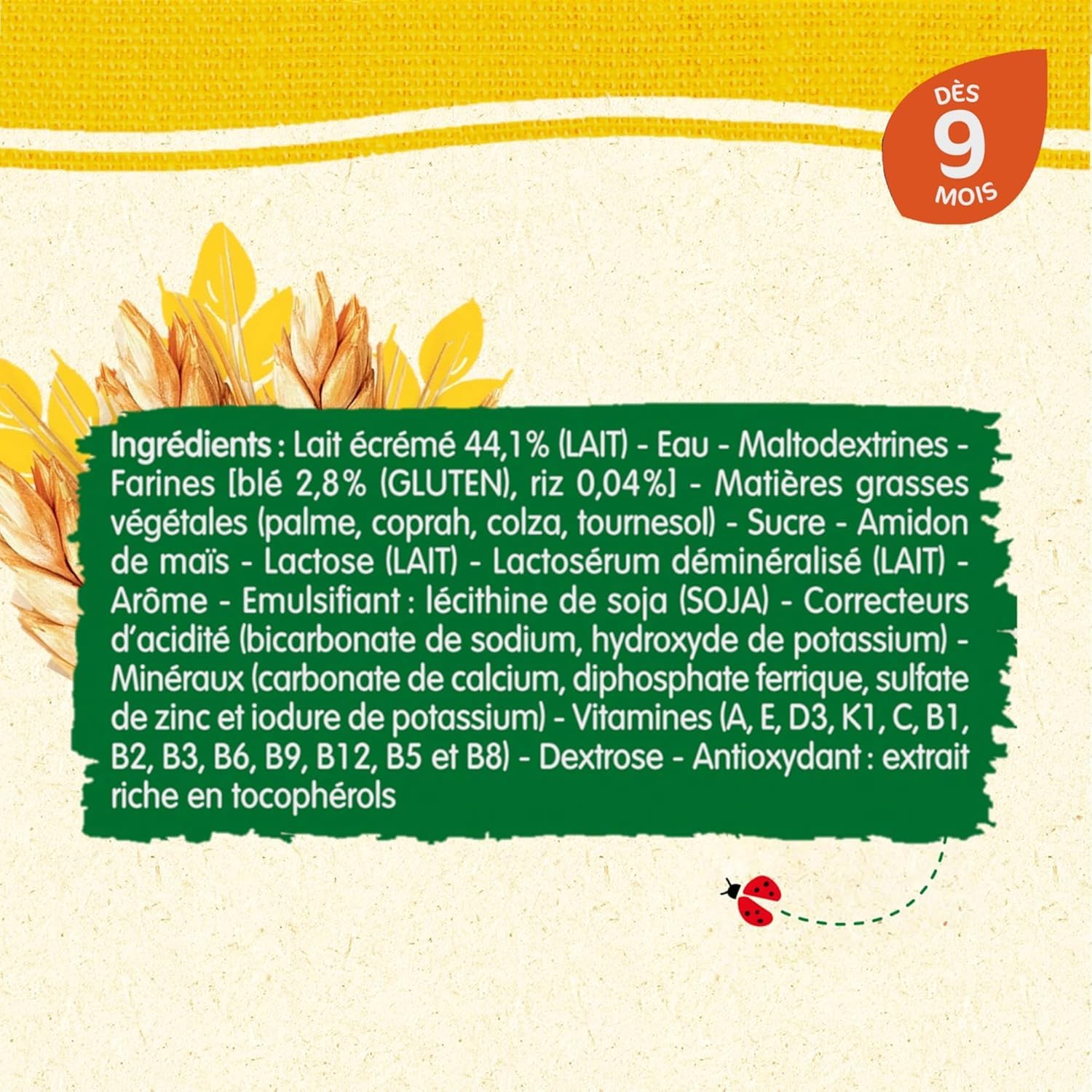 Blédina Blédidej - Céréales bébé Lactées Madeleine - Dès 9 Mois - 12 briques de 250mL (L'emballage peut varier)