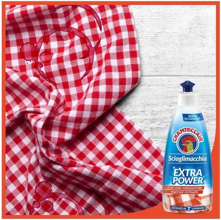 Chanteclair - Stain Remover - Extra Power, Stain Remover Against Stubborn Spots, with True Degreaser, Effective at First Wash - 375 ml