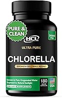 Vista 1 de Chlorella Capsules 3000 mg - Cracked Cell Wall Blue Green Algae Supplement - Best Natural Detox Cleanse - Plant Vitamins Minerals Chlorophyll Vegan