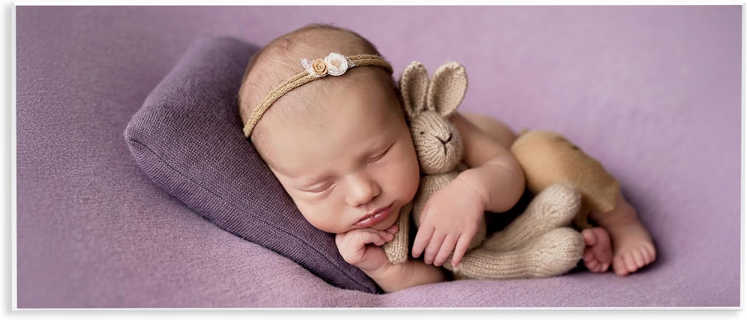 Stupell Industries Newborn Personalized Custom Print Panoramic Wall Plaque