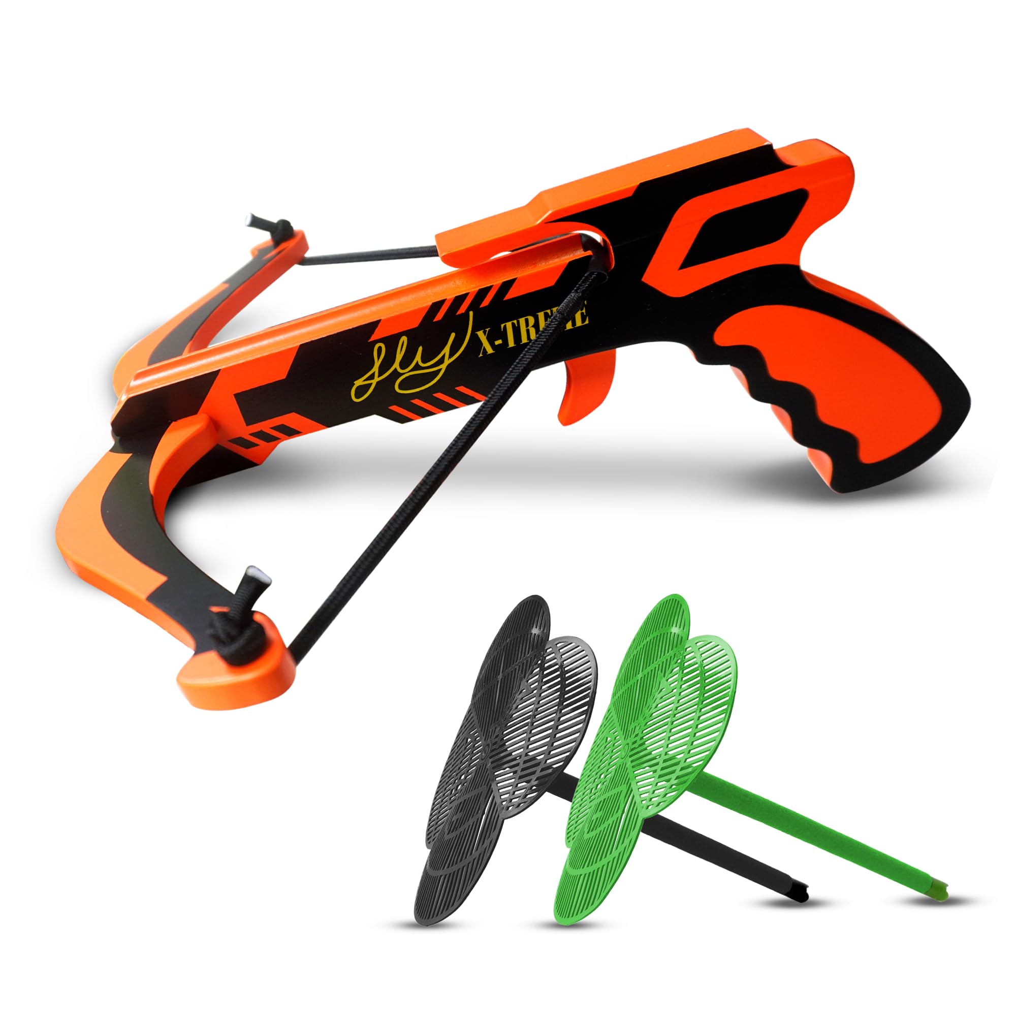 Fly-X-Treme Fly Hunting Wooden Bug Gun Set – Accurate Fly Shooter with 2 Arrows
