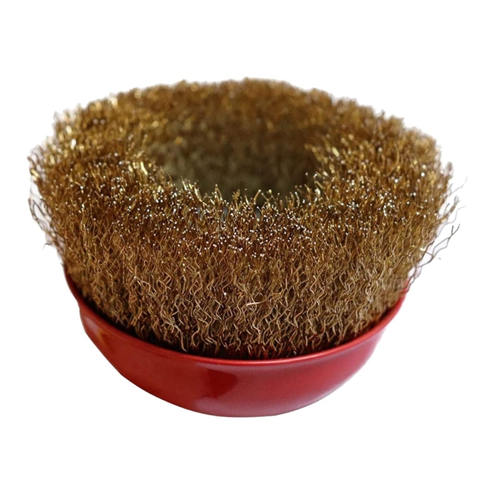 Szczotka kuchenna. Dopasuj do 3 SZTUK Szczotki do szlifierki kątowej, 100mm Twist Knot Szczotka druciana + 100 mm Puchar Ciążowy + 115mm Crimp Shevel Pędzel, Nici M14 (Color : Red)