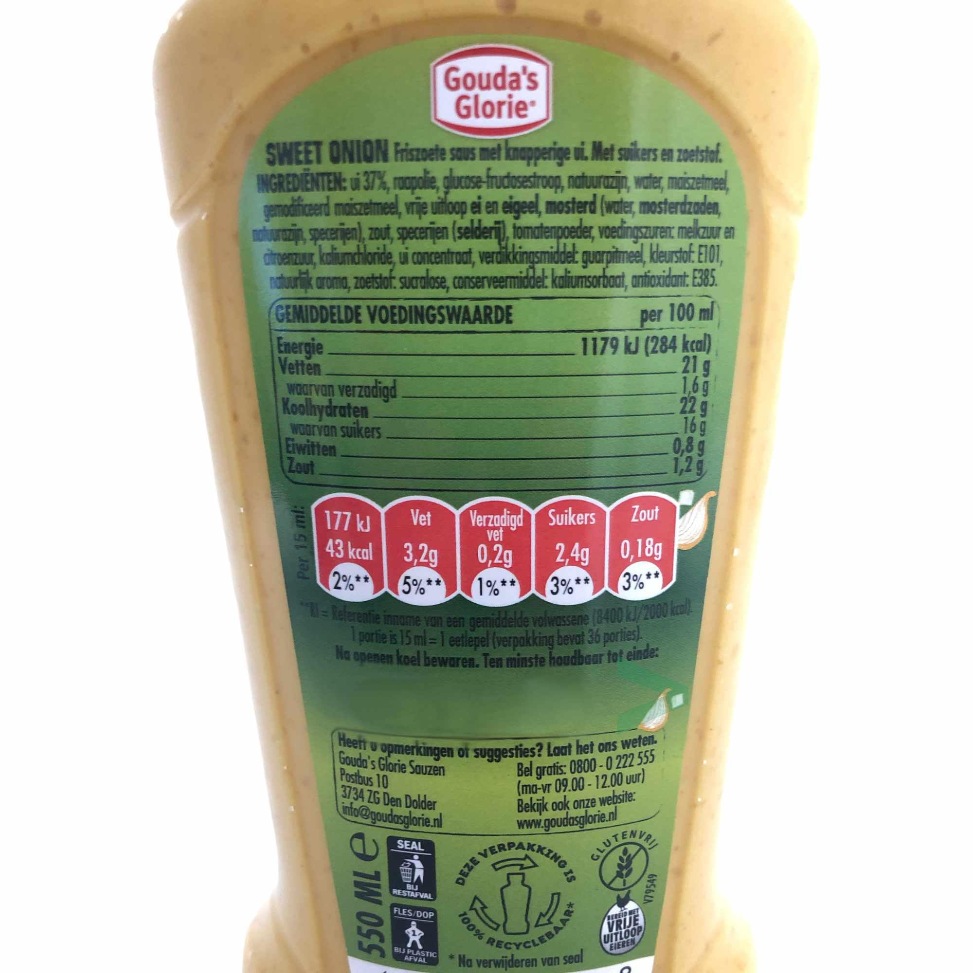 Gouda's Glorie Sweet Onion Sauce 6er Pack (6x550ml Flasche) + usy Block