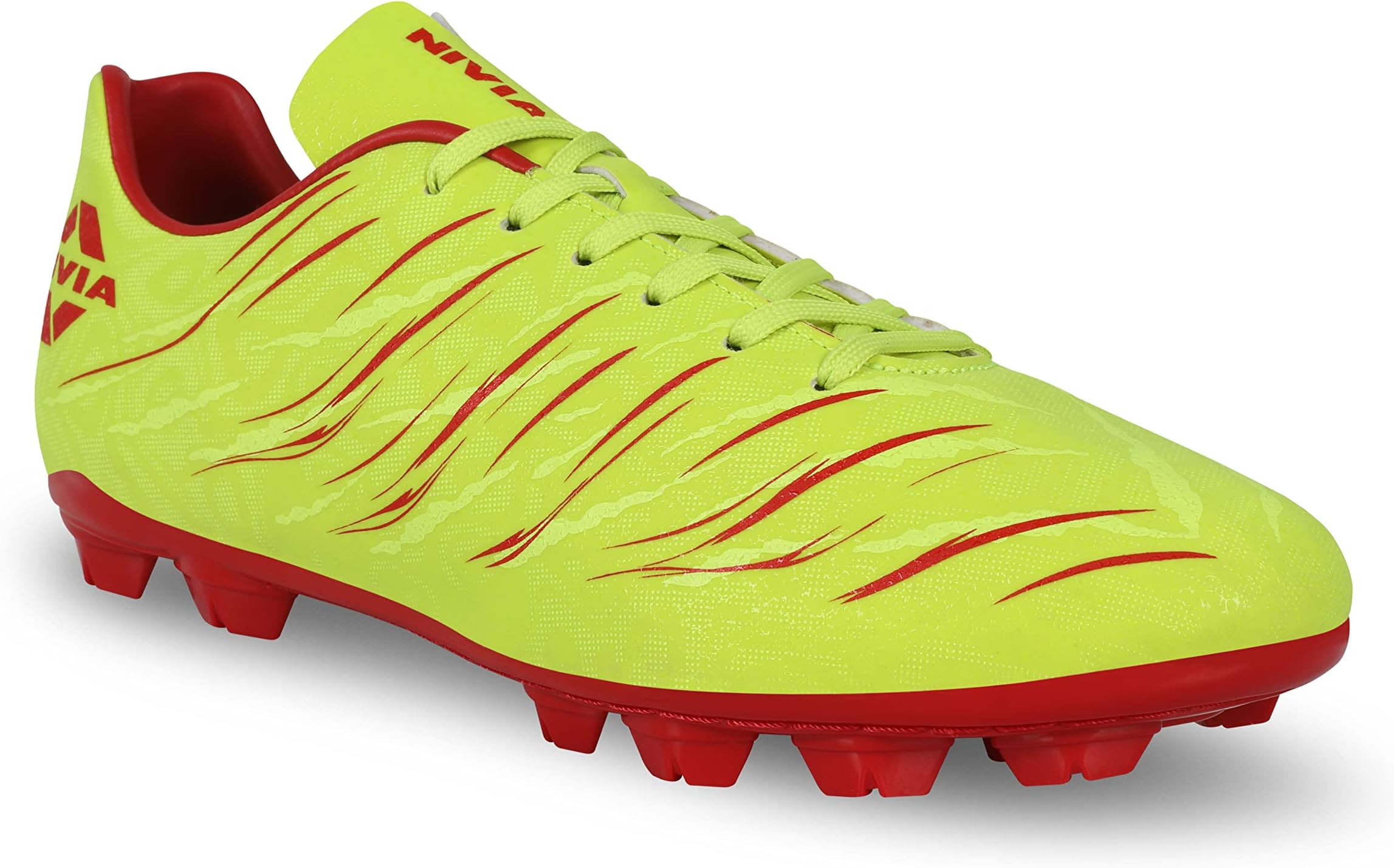 NiviaCarbonite 6.0 Football Shoes for Men, Sports and Athletic Footwear with PVC Synthetic Leather Upper, Comfortable Football Shoes