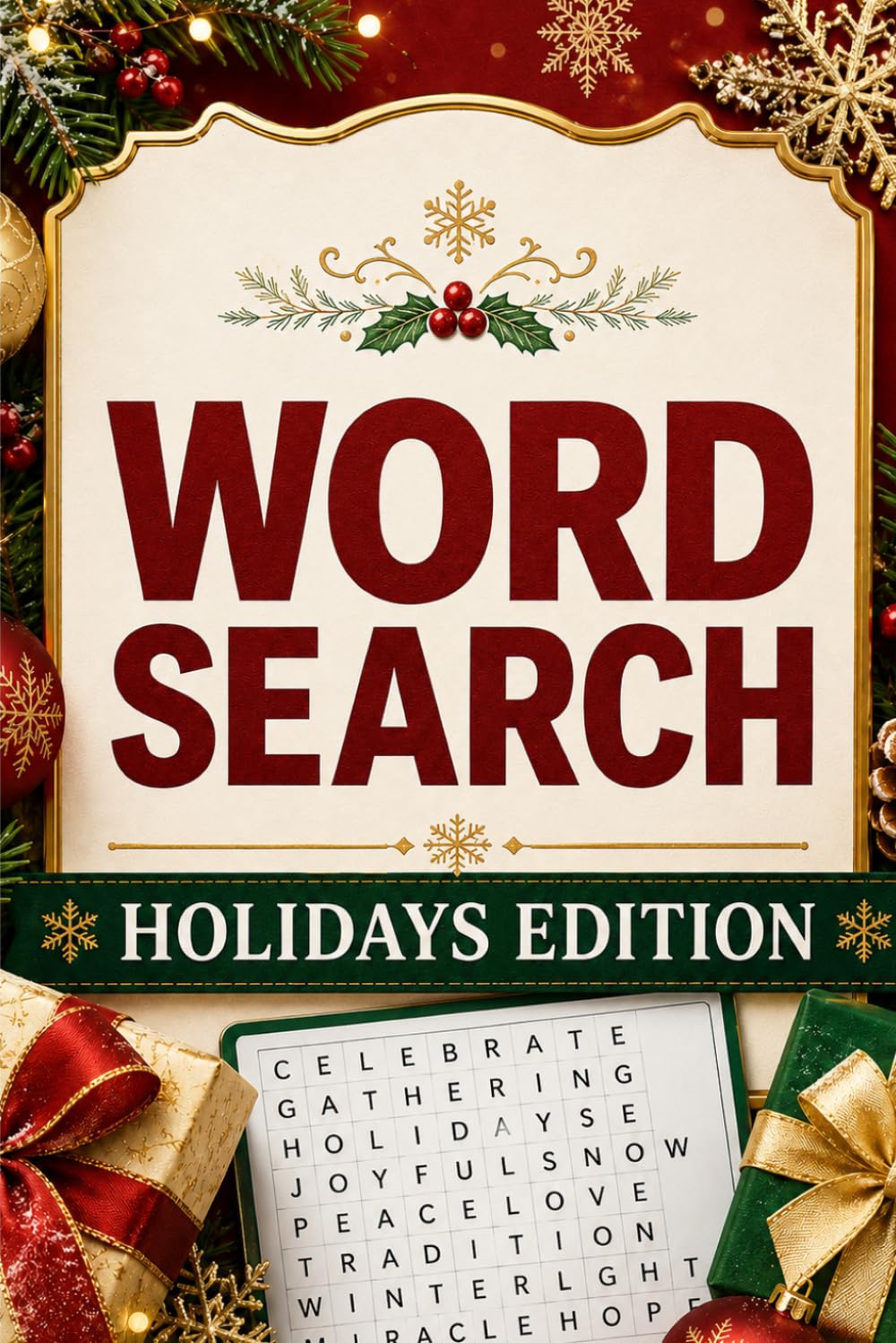 Word Search: Holidays Edition: 20 Fun Seasonal Puzzles for Seniors with Answer Key Included