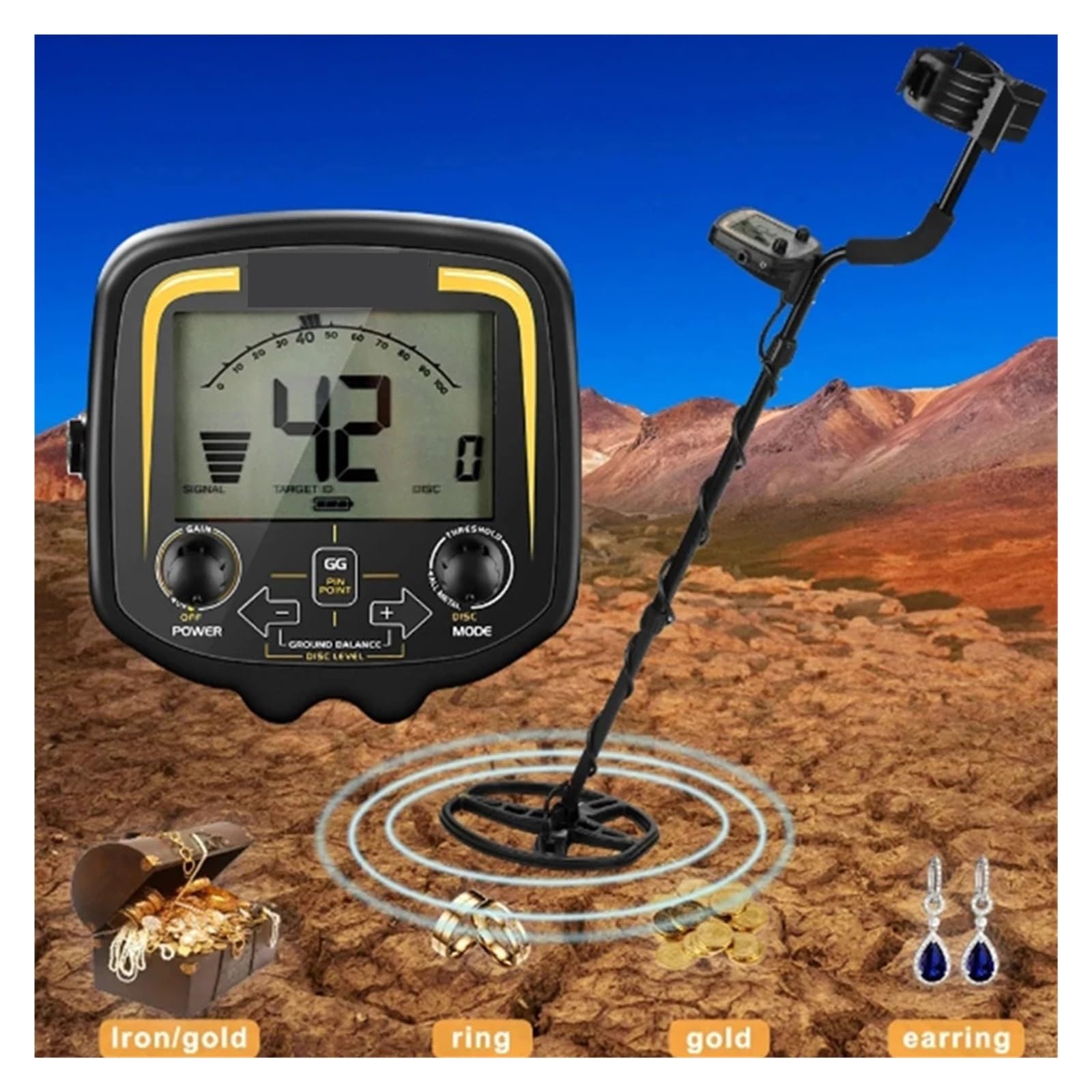 Wykrywacz Metali Tx-850 O Wysokiej Wydajności Do Podziemnego Wyszukiwania Skarbów, Wyświetlacz Lcd, Superstabilne Tryby, Wysoka Dokładność