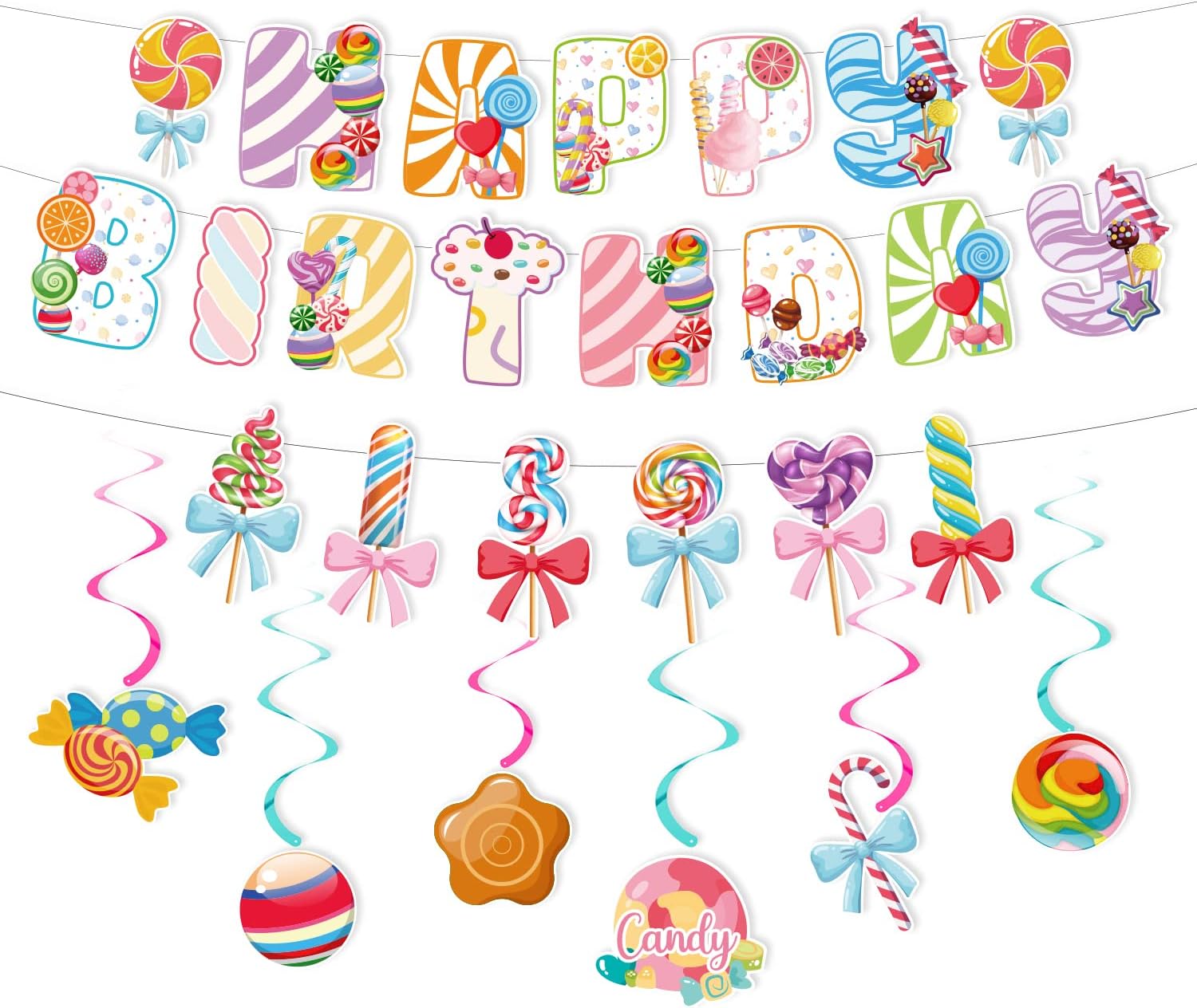 Candyland Party Decorations, Candyland Party Supplies, Candy Theme