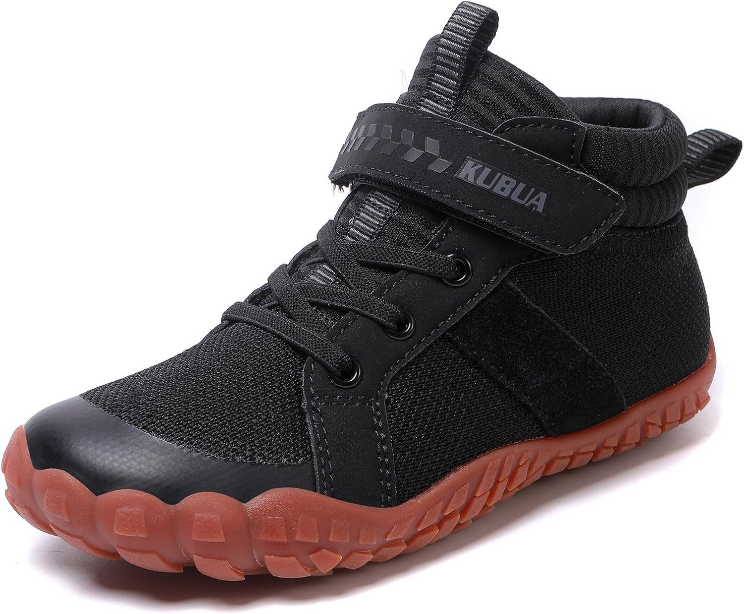 KUBUA Kids High Top Barefoot Shoes Boys Girls Minimalist Sneakers Lightweight Comfort Zero Drop Shoes Toddler Little Big Kid