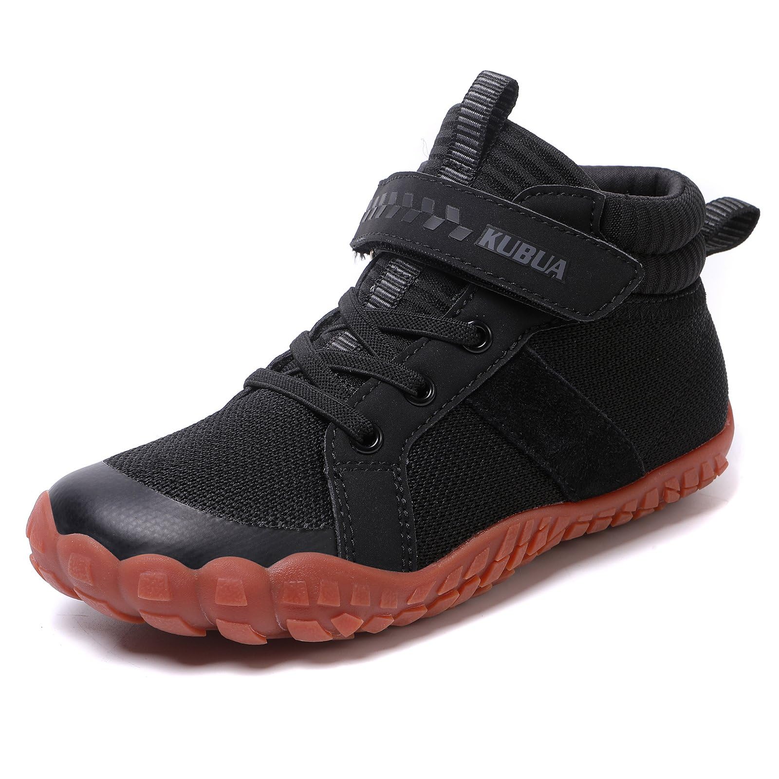 KUBUA Kids High Top Barefoot Shoes Boys Girls Minimalist Zero Drop Sneakers